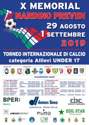 Memorial Previdi: pubblicato il calendario, Sassuolo-Helsingor inaugura il torneo